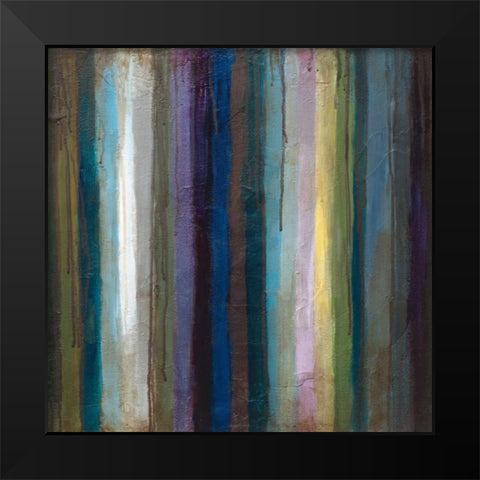 Striations II Black Modern Wood Framed Art Print by Pasion, Wani