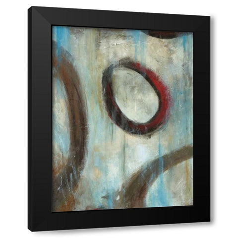 Graysons Loops I Black Modern Wood Framed Art Print with Double Matting by Pasion, Wani
