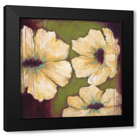Blooms II Black Modern Wood Framed Art Print by Pasion, Wani