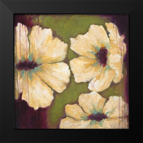 Blooms II Black Modern Wood Framed Art Print by Pasion, Wani