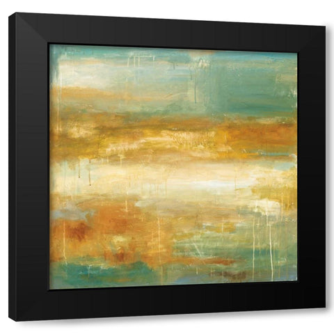 Golden Possibilities Black Modern Wood Framed Art Print by Pasion, Wani