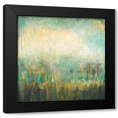 Jardin Vert Black Modern Wood Framed Art Print with Double Matting by Pasion, Wani