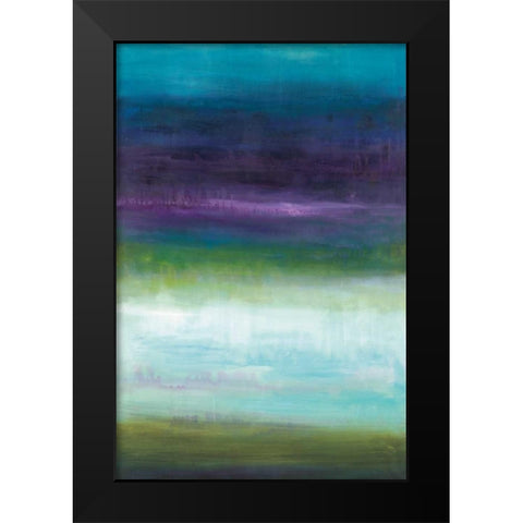 Midnight Mulberry  Black Modern Wood Framed Art Print by Pasion, Wani