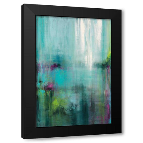 Lily Reflections Black Modern Wood Framed Art Print with Double Matting by Pasion, Wani