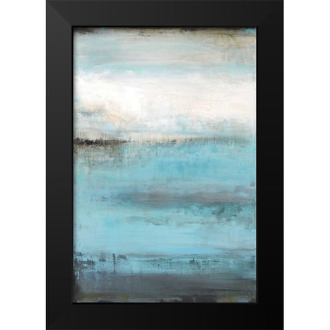 Beyond The Sea Black Modern Wood Framed Art Print by Pasion, Wani