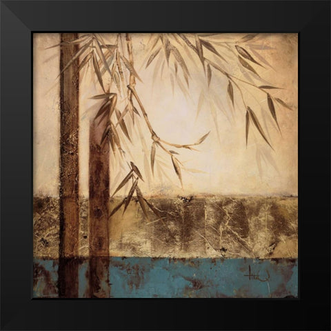 Bamboo Royale I Black Modern Wood Framed Art Print by Quintero, Tita