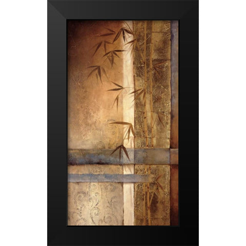 Bamboo Inspirations I Black Modern Wood Framed Art Print by Quintero, Tita