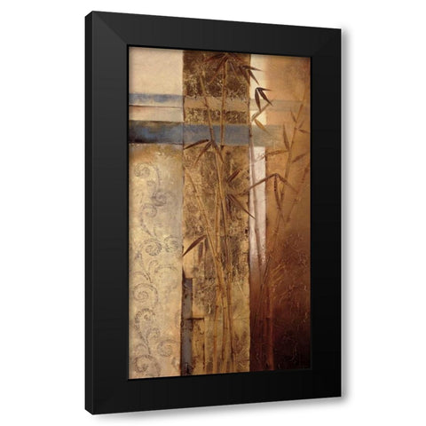 Bamboo Inspirations II Black Modern Wood Framed Art Print with Double Matting by Quintero, Tita