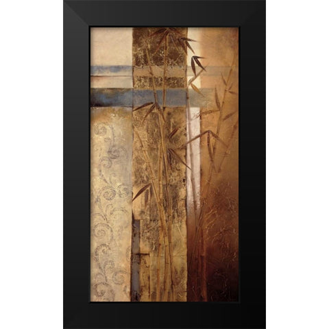 Bamboo Inspirations II Black Modern Wood Framed Art Print by Quintero, Tita