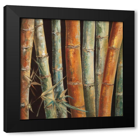 Caribbean Bamboo I Black Modern Wood Framed Art Print by Quintero, Tita