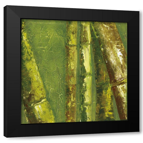 Bamboo Columbia I Black Modern Wood Framed Art Print with Double Matting by Quintero, Tita