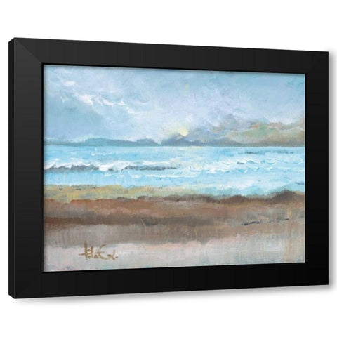 Moments II Black Modern Wood Framed Art Print with Double Matting by Quintero, Tita