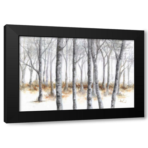 At Peace Black Modern Wood Framed Art Print with Double Matting by Quintero, Tita