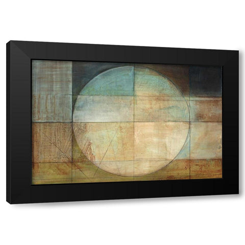 Map of a Perfect Day Black Modern Wood Framed Art Print by Ross, Heather