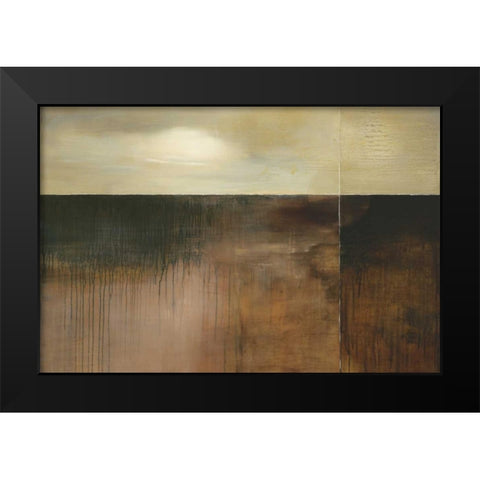 Deep Sienna Sky Black Modern Wood Framed Art Print by Ross, Heather