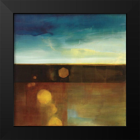 Refract-Release Black Modern Wood Framed Art Print by Ross, Heather