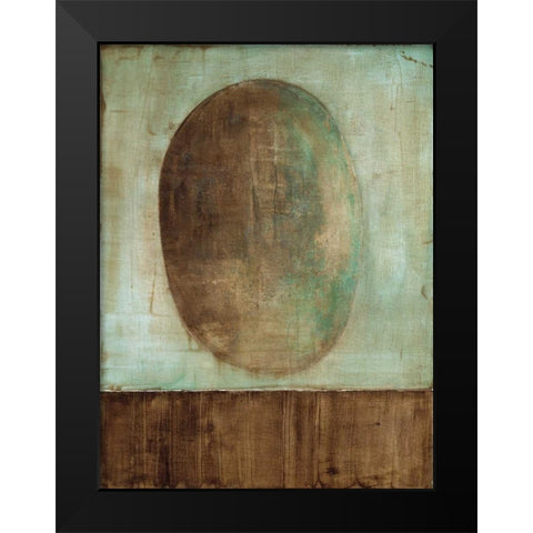 Earthly Beginnings Black Modern Wood Framed Art Print by Ross, Heather