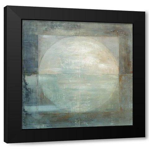 Four Corners Black Modern Wood Framed Art Print by Ross, Heather