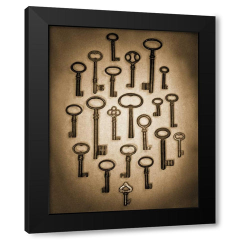 Key Elements II Black Modern Wood Framed Art Print with Double Matting by Ross, Heather