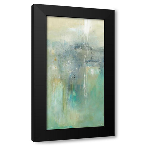 Sparks of Sea and Sunshine Black Modern Wood Framed Art Print with Double Matting by Ross, Heather