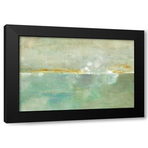Celadon Dreams Black Modern Wood Framed Art Print by Ross, Heather