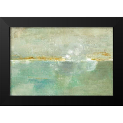 Celadon Dreams Black Modern Wood Framed Art Print by Ross, Heather