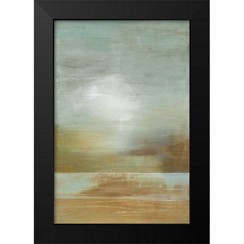 Nephrite Jade Black Modern Wood Framed Art Print by Ross, Heather