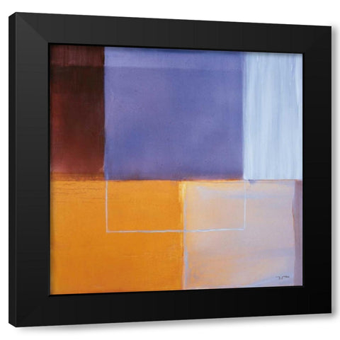 Silence Black Modern Wood Framed Art Print with Double Matting by Ribas, Jaume