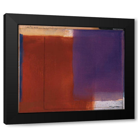 Hours of the Day I Black Modern Wood Framed Art Print with Double Matting by Ribas, Jaume