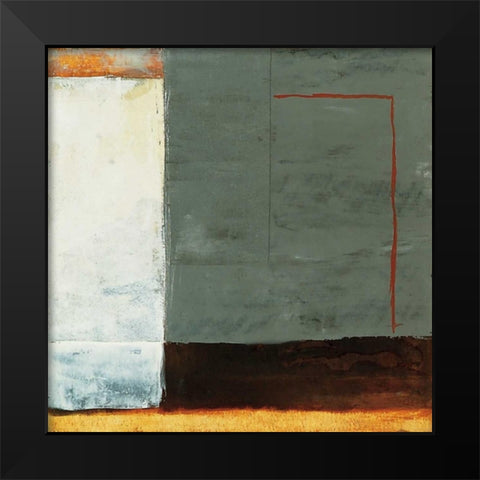Inner Profile I Black Modern Wood Framed Art Print by Ribas, Jaume
