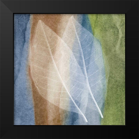 Leaf Structure I Black Modern Wood Framed Art Print by Rehner, John