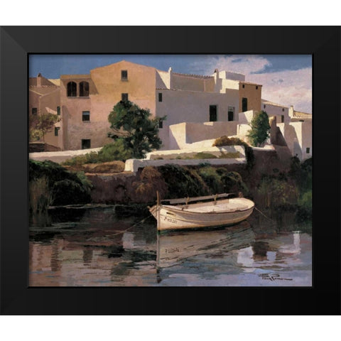 Rincon del Puerto Black Modern Wood Framed Art Print by Romeu, Poch