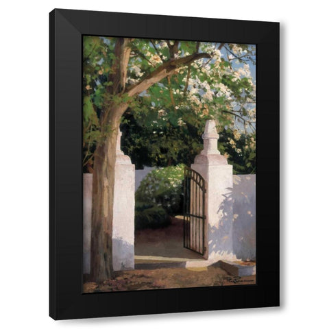 Acacia Black Modern Wood Framed Art Print with Double Matting by Romeu, Poch