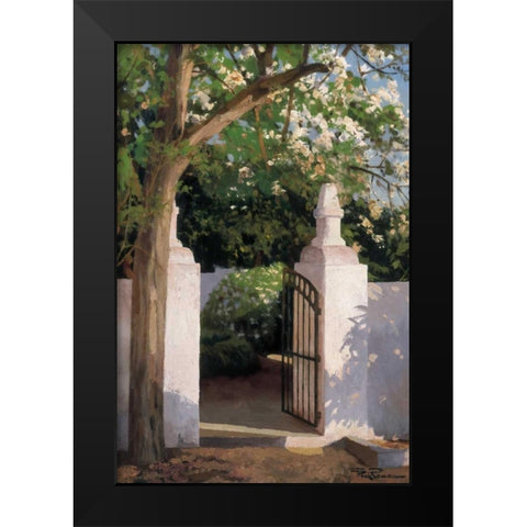 Acacia Black Modern Wood Framed Art Print by Romeu, Poch