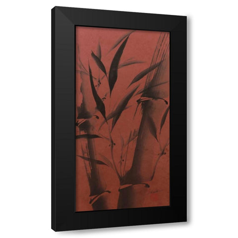 Bamboos Calm Black Modern Wood Framed Art Print by Sugita, Katsumi