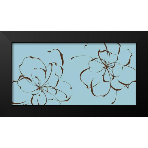Blooming Moments I Black Modern Wood Framed Art Print by Sugita, Katsumi