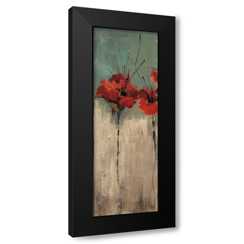 From Scarletts Garden I Black Modern Wood Framed Art Print by Solis, Luis