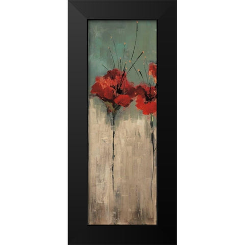 From Scarletts Garden I Black Modern Wood Framed Art Print by Solis, Luis