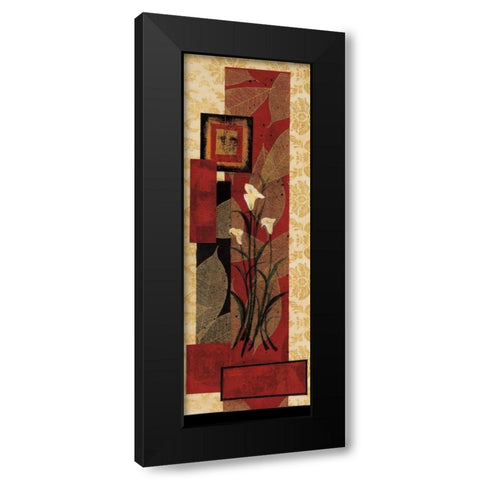 Floral Fantasy I Black Modern Wood Framed Art Print with Double Matting by Solano, Rosa