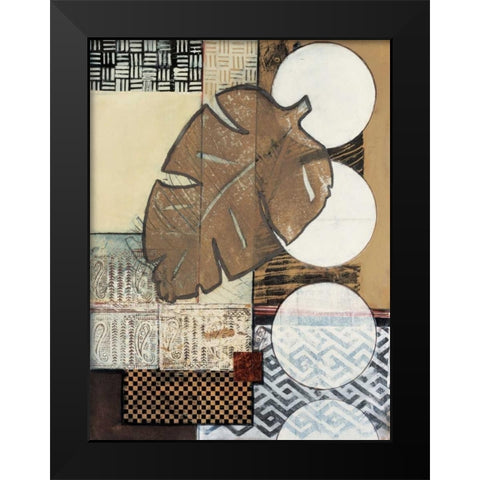 Global Patterns II Black Modern Wood Framed Art Print by Tunick, Connie