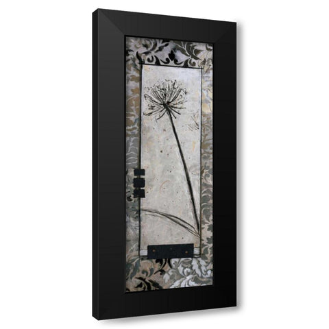 Damask I Black Modern Wood Framed Art Print with Double Matting by Tunick, Connie