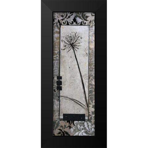 Damask I Black Modern Wood Framed Art Print by Tunick, Connie