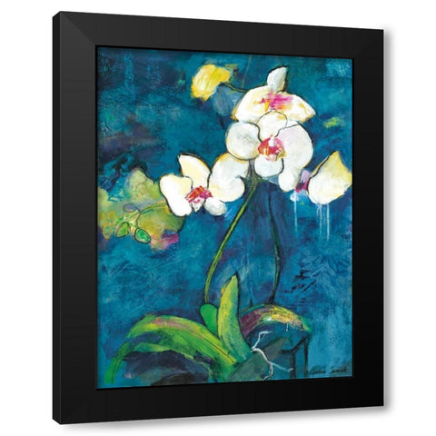 Phalaenopsis II Black Modern Wood Framed Art Print with Double Matting by Tunick, Connie