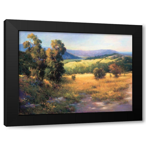 Malibu Canyon Black Modern Wood Framed Art Print with Double Matting by Tomao, Jennie