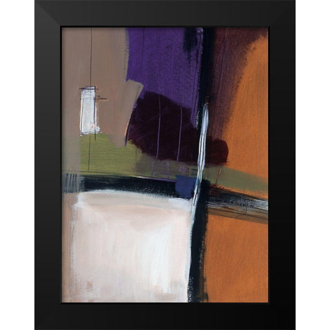 Linear Motion III Black Modern Wood Framed Art Print by Thorngren, Mary Beth