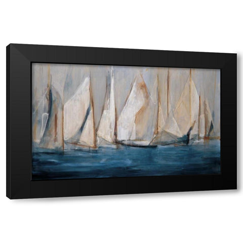On the Winds Black Modern Wood Framed Art Print with Double Matting by Torres, Maria Antonia