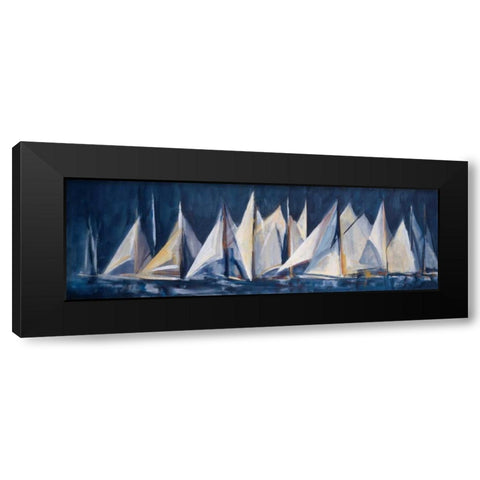Set Sail Black Modern Wood Framed Art Print with Double Matting by Torres, Maria Antonia