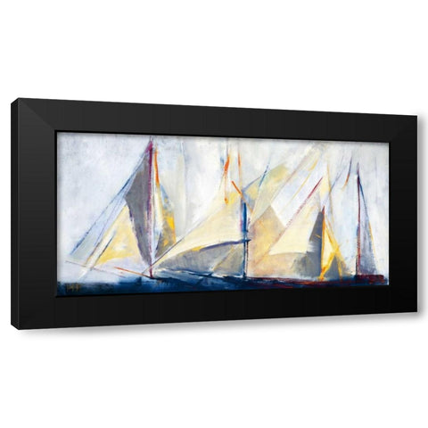 Light Breeze Black Modern Wood Framed Art Print with Double Matting by Torres, Maria Antonia