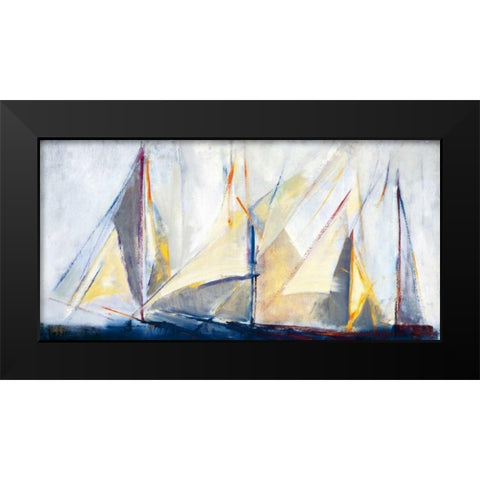 Light Breeze Black Modern Wood Framed Art Print by Torres, Maria Antonia