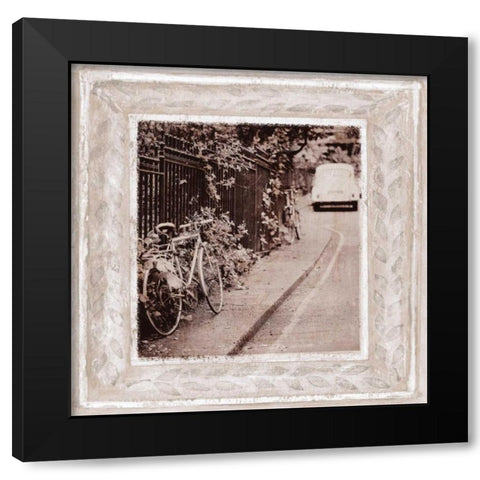 Bicycle Black Modern Wood Framed Art Print with Double Matting by Tarras, Teo
